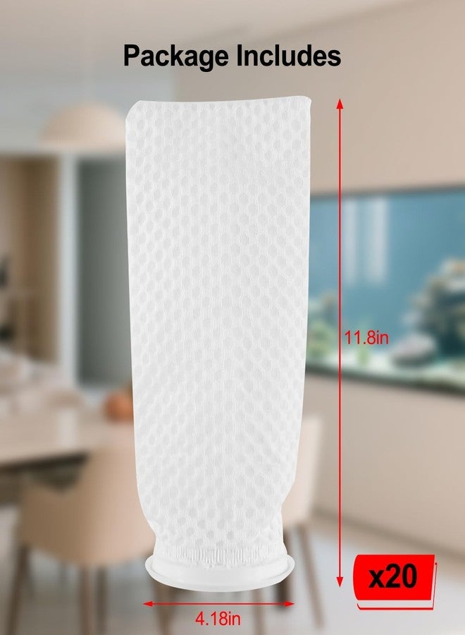 MQLPXI 20Pack 4Inch Honeycomb Filter Socks 150 Micron, Aquarium Filter Sock 3D Honeycomb Design Fit for Waterbox Marine X 60.2 90.3 110.4, Filter Bags for Fish Tank - Image 4